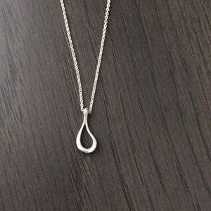 Tiffany & Co. Open Teardrop Necklace